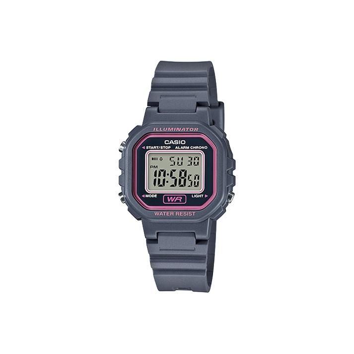 CASIO Women s DIGITAL Series 34.5mm Gray Watch LA-20WH-8A LA-20WH-8A Gray/Pink Dial