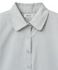 Lougeu Slim Crop Half Shirt_Blue Gray