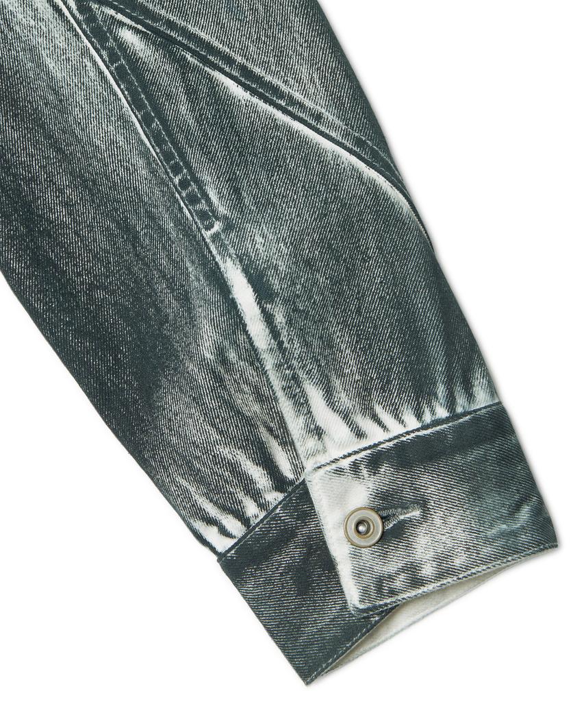 Nomanual Stained D.L Denim Trucker Jacket - Stained White