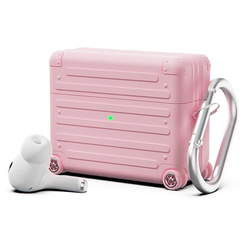 

miak чехол для AirPods Pro 2-го поколения/1-го поколения силиконовый чехол для переноски [ Ударопрочный силикон С карабином беспроводная зарядка ] air pots 2 misty