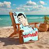1pc Mr Bean1 Beach Towel, Comfortable and Thick, and Swimming/Bath/Picnic/Camping Towel, Suitable for Seaside Beaches