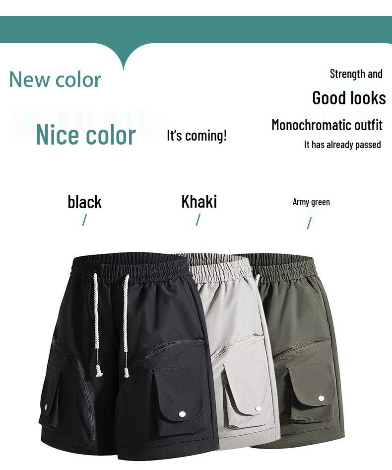 ChaonanDa Herren American Style Lockere Cargoshorts - Lässige Outdoor-Bermudashorts 3725