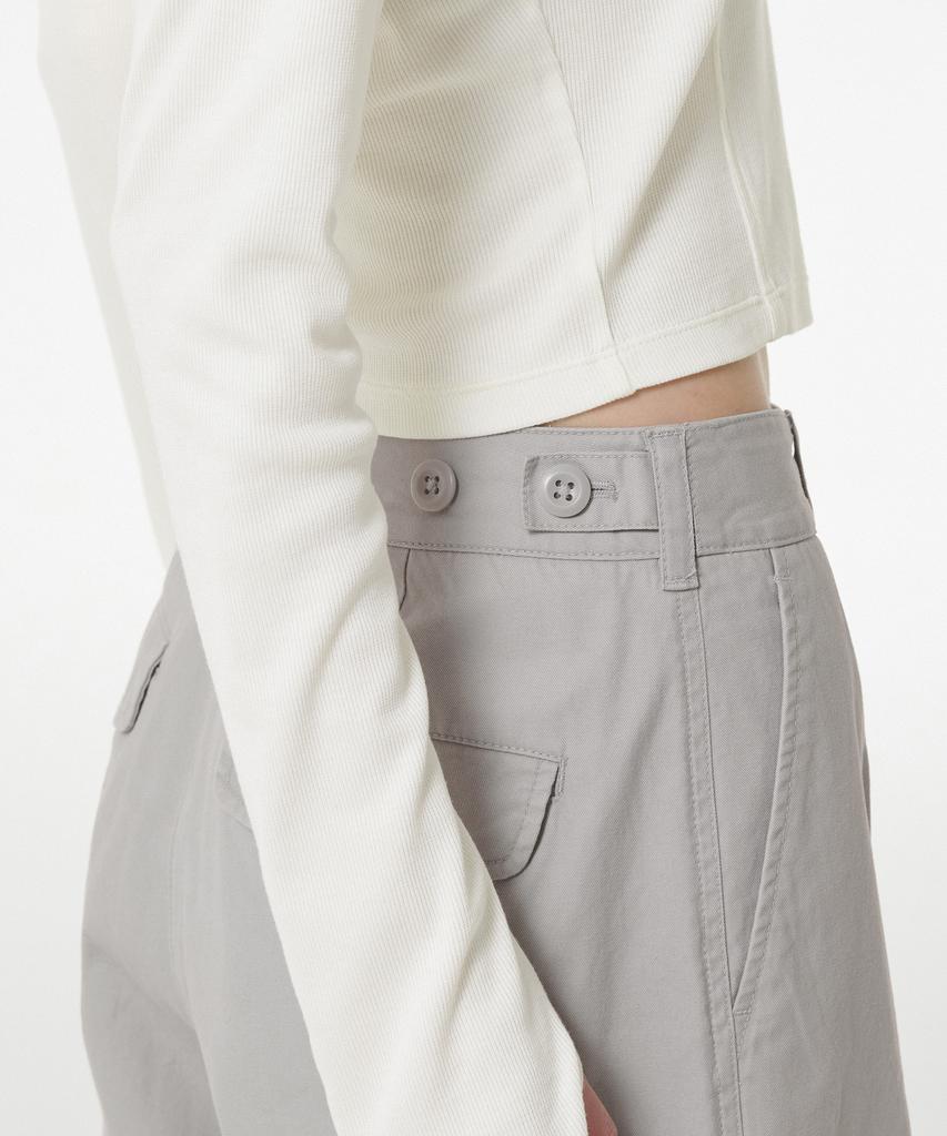 MUSINSA STANDARD WOMAN Women'S Wide Cargo Pants [Light Grey]
