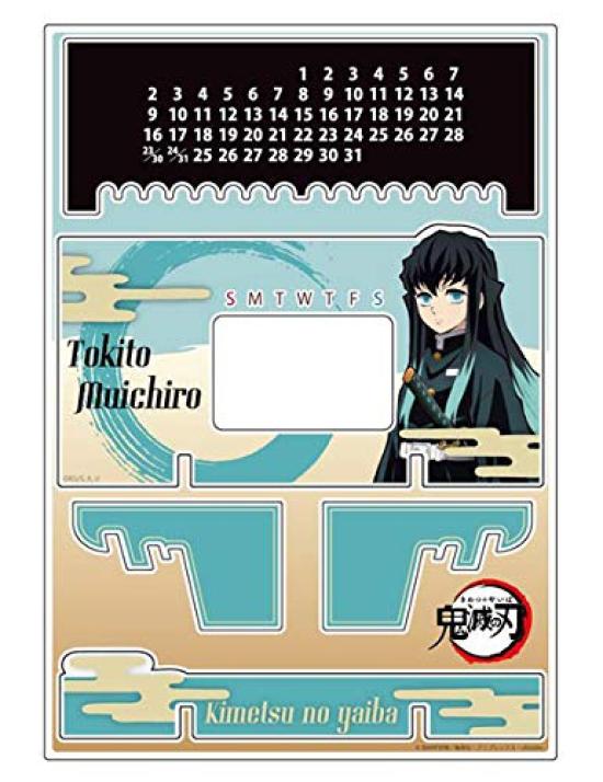 Demon Kimetsu No Yaiba Acrylic Perpetual Calendar Tokito Muichiro Slayer
