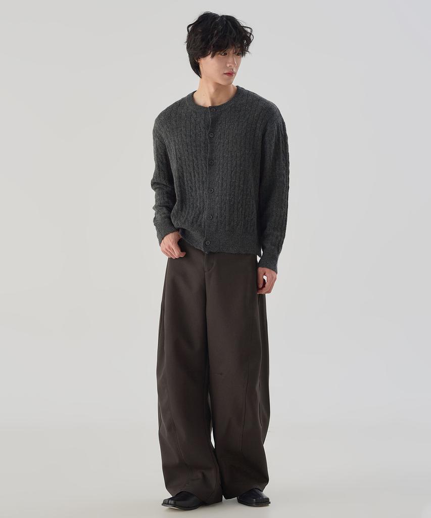 Owsa Kabelstrick Cardigan 2 Farben