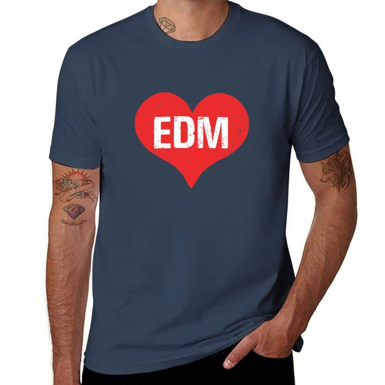 EDM Electronic Dance Music is Love TShirt Work Wear Breathable Tee S