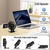 Bigqin Quiet Mini Foldable Desk Small But 3 Speed USB Adjustable for Living or Car Black Fan, Powerful, Settings, Powered, Angle, Office, Room, Room,