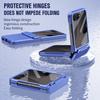 Flat Hinge with Front Glass Full Protective Cover For Samsung Z Flip 8 Flip7 FE Galaxy Z Flip 7 6 5 Slim Anti-slip Back Cover