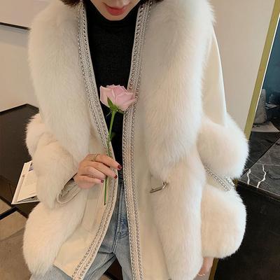 New Winter Imitation Fox Fur Jacket Women's Temperament Celebrity High-sense Cotton-padded Coat