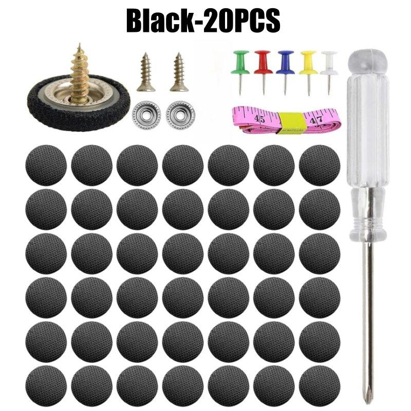 

20-120PC Car Roof Fixing Buckles Screw Set Interior Ceiling Headliner Cloth Repair Screw Cap Fabric Rivets Retainer Accessories