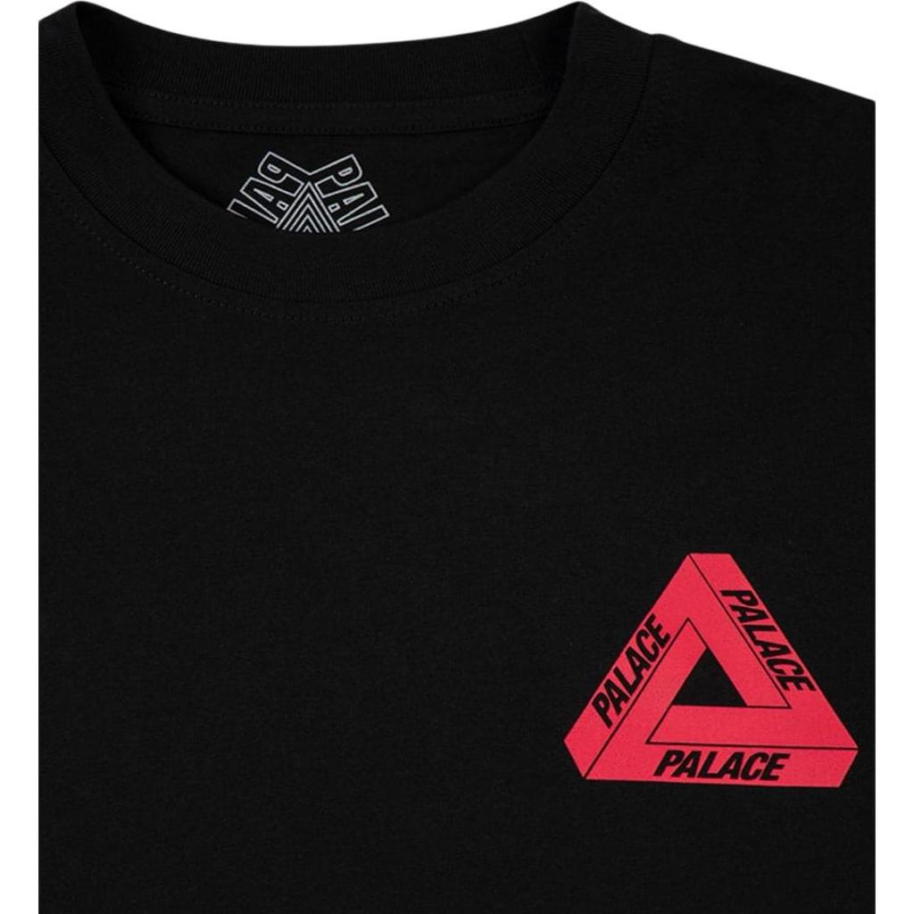 Palace Charity Limited Edition Red Triangle Short Sleeve T-Shirt Unisex Tops Black P18TS237