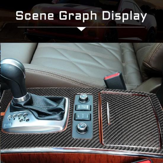 2Pcs Carbon Fiber Interior Gear Shift Cover Trim For Infiniti FX35/37/50 QX70