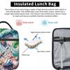 Strandmuschel- und Seesternmuster Isoliertes Lunchpaket für Damen und Kinder Tragbare Lebensmittelboxen Thermische Lunchbox Tragetasche
