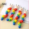 Toddler Caterpillar Toy Kids Wooden Bead Toy, Educational Twisting for Fine Motor Skills, Number Color Preschool Learning Toddlers Toys