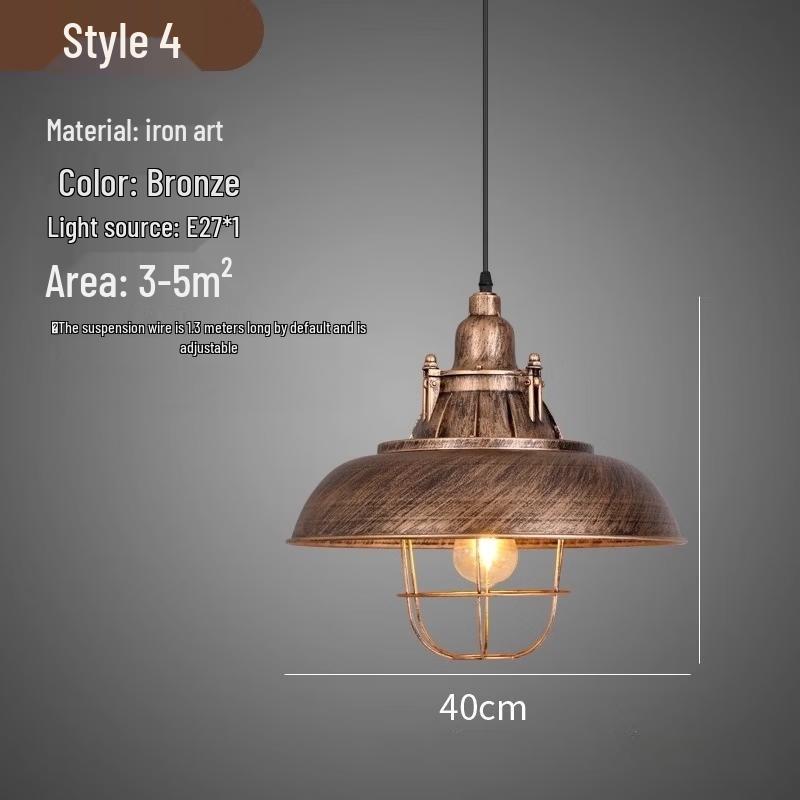 Industrial Style Retro Pendant Lamp