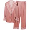 Golden Velvet Pajamas for Women Thin Long-sleeved Lace Printed Pajamas for Women Spring and Autumn Sweet Home Wear Pajamas