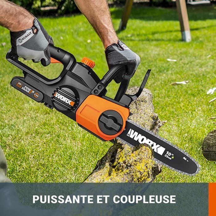 Tronçonneuse - worx - 20v powershare - sans fil - 25 cm - légère et compacte