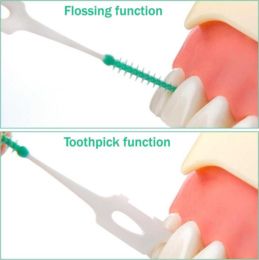 120Pcs Portable Soft Silica Gel Toothpick Dental Floss Picks Soft  Suitable for Oral Care Toothpick Brushes Teeth Cleaning Tool