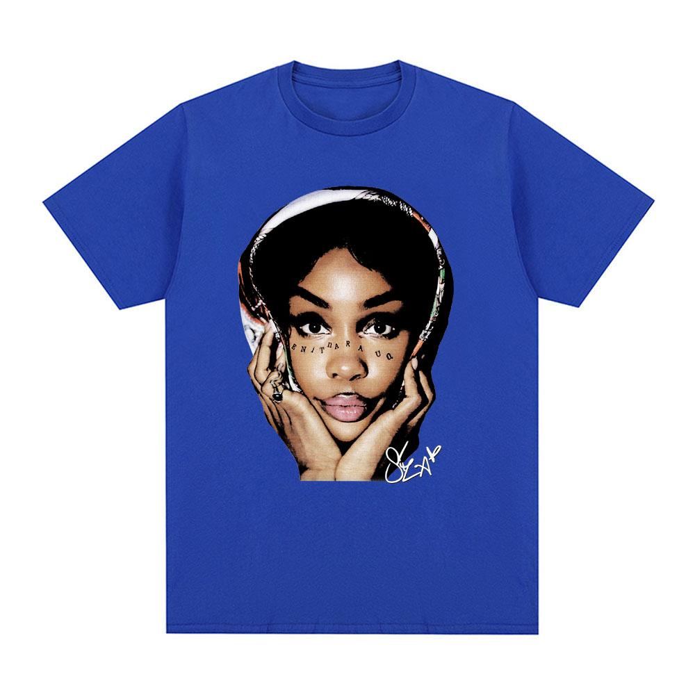 SZA Graphic Print Tshirts Unisex Women Fashion Hip Hop Tshirt Summer Cotton Casual Short Sleeve Oversized T Shirts Streetwear