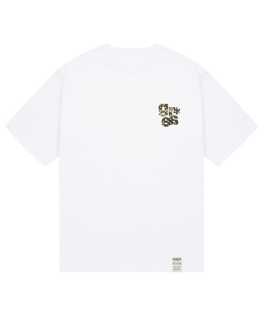 GRAVER [Unisex] Small Grae-S Camo Short Sleeve T-Shirt_3Color