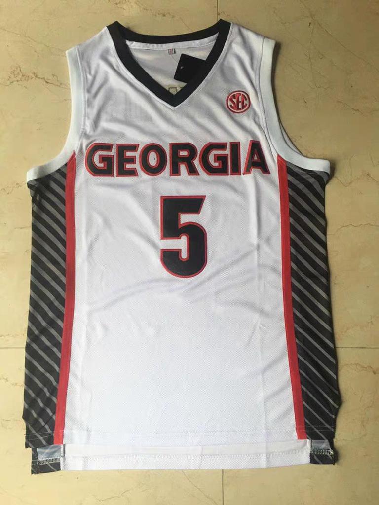 Edwards 5 Vintage Red & White Jersey | Embroidered Hip Hop Basketball Tank | Training & Casual Wear