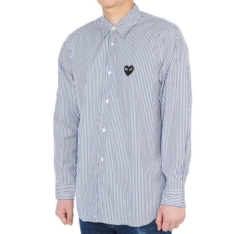 CDG Play Shirts Men's Pointed Collar Moderate Shirt AZ-B018-051-1