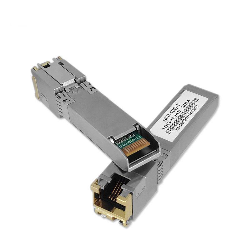 10G Adaptive Ethernet Module RJ45 Port, Optical To Electrical Conversion, 30m Range, Compatible with Huawei, ZTE, and Intel