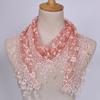 Casual Lightweight Scarf Floral Tassel Scarf Women's Triangle Scarf