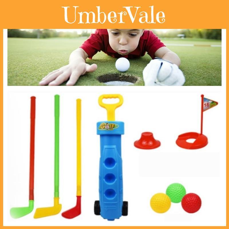 Rui Cheng Indoor Plastic Kids Golf Toy Set Sports Exercise Ball Club Combination