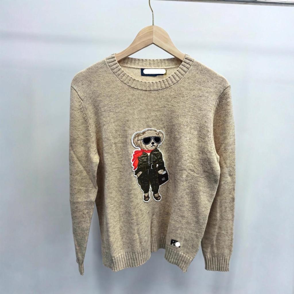 Women's High-Quality Wool Cashmere Teddy Bear Sweater, Autumn/Winter 2025