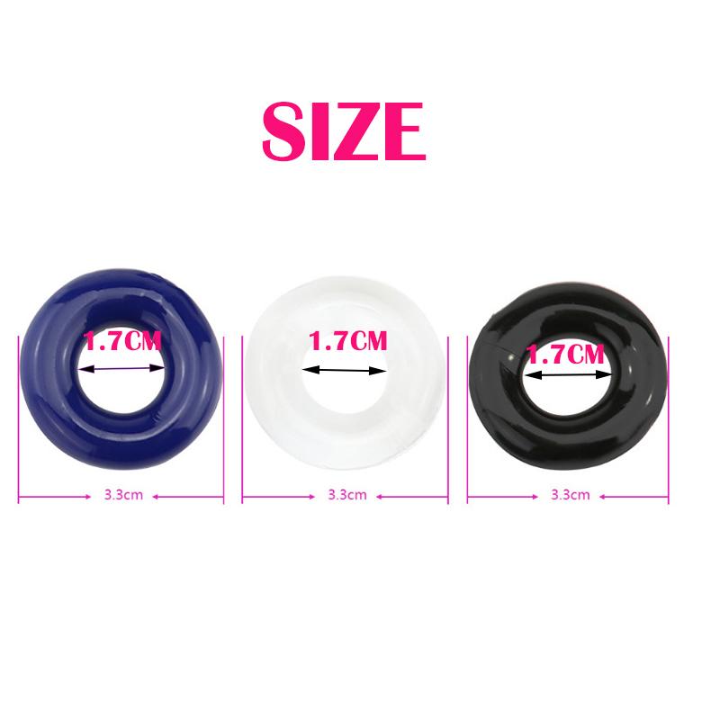 1/3/5/10pcs Glow In Dark Cock Rings Elastic Penis Rings for Men Delay Ejaculation Durable Sex Toys