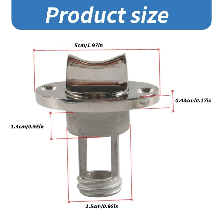 316 Stainless Steel Garboard Drain Plugs Leak Proof Drain Plugs Easy Installs & Removal Suitable for Marine Vessels