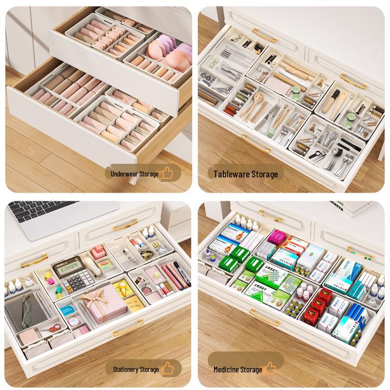 Retractable Kitchen Drawer Divider and Organizer for Cutlery, Cosmetics, and Cabinet Shelves