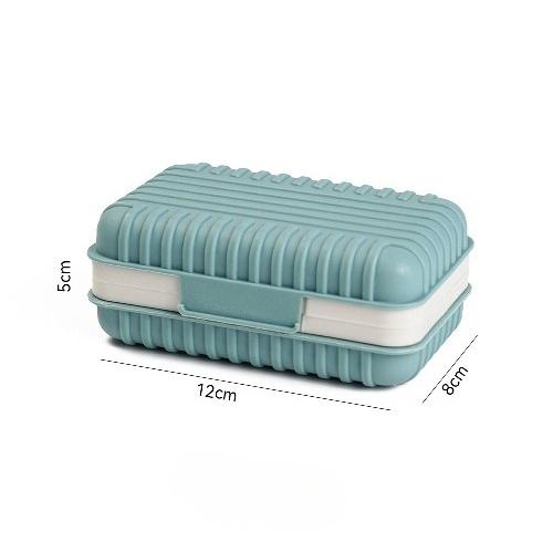 Toilet Drain Soap Box with Lid Creative Travel Portable Travel Soap Tray Bathroom Wash Face Soap Box