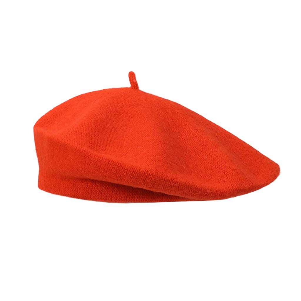 French Style Beret Hats For Fall And Winter Unisex Stretchy Soft Acrylic Blend Solid Color Elegant Retro Headwear