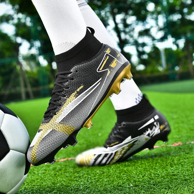 Hochwertige professionelle Fußballschuhe Herren Outdoor FG/TF rutschfeste Herren-Fußballschuhe Original High Top Jugend-Fußballschuhe