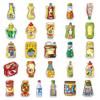 51 Sauce Cartoon Hand-Drawn Creative Waterproof Stickers for Suitcases, Earphones, Desktops