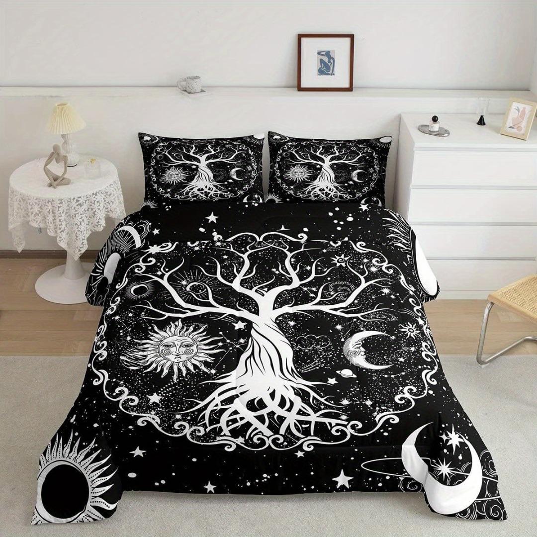

Tree of Life Digital Printed Bedding Set Soft Comfultable Duvet Cover King Queen Twin Single Size Bithday Gift Room Decoration cot size 70x133cm