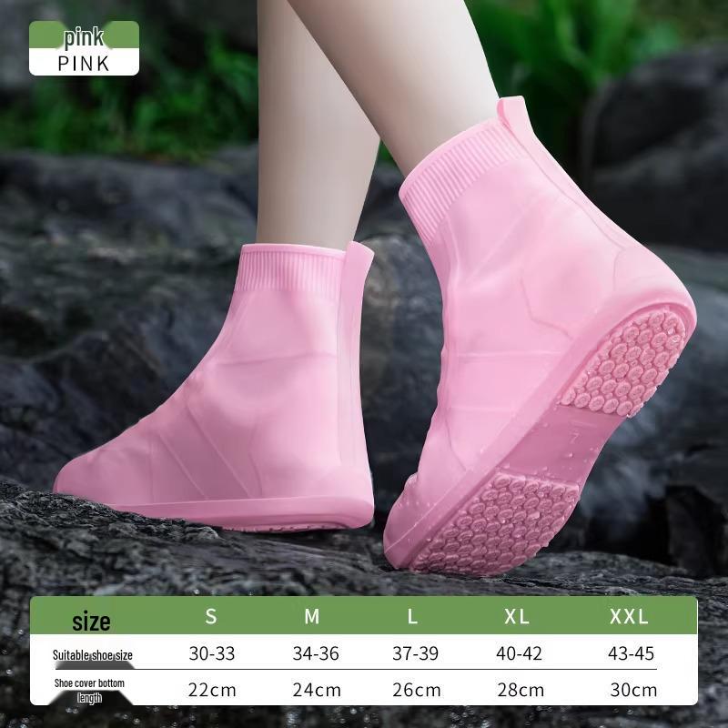 Stivali da Pioggia Impermeabili in Silicone Positive Rain - Calzature Durevoli, Portatili e Antiscivolo per Bambini e Adulti