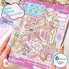 3D Scene Building Sticker Book PET Waterproof Portable Stickers for Travel DIY Scrapbook Phone Case Laptop Decor