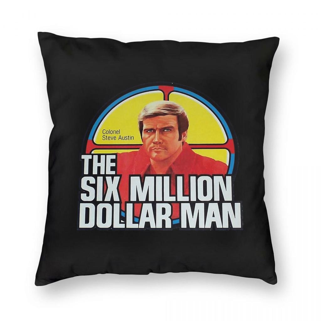 The Six Million Dollar Man Square Pillowcase Polyester Linen Velvet Printed Zip Decorative Throw Pillow Case Sofa Seater Cover
