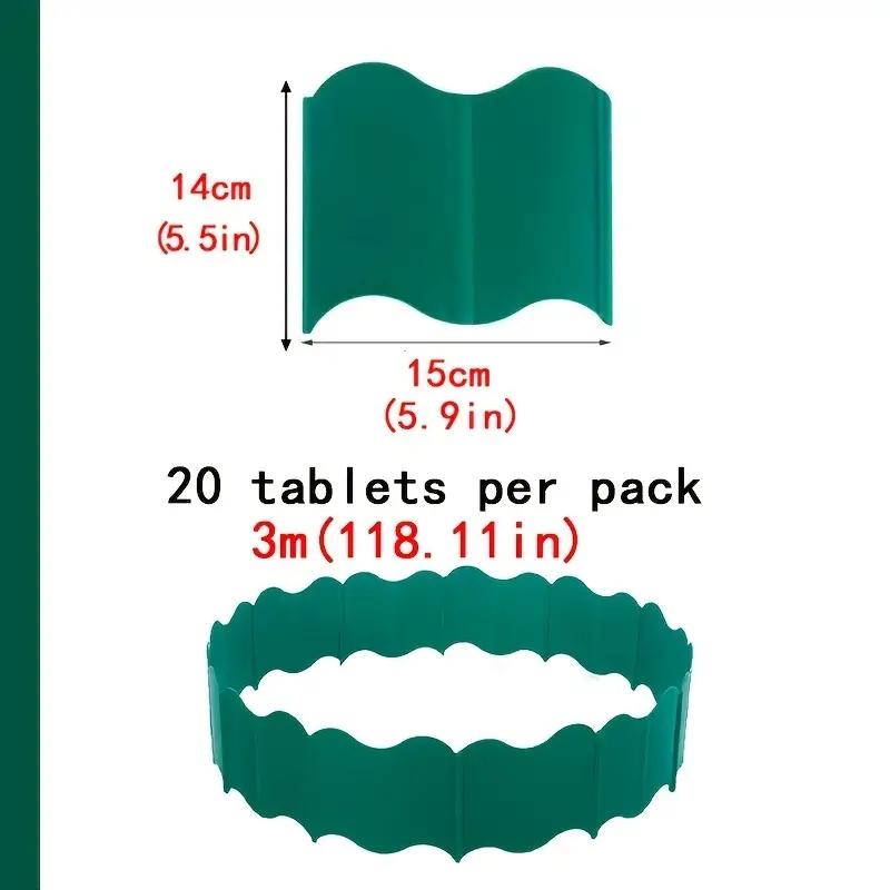 20pcs Garden Fence, Corridor Decoration, Plastic Planting Fence, Free Splicing, Horticultural Fence
