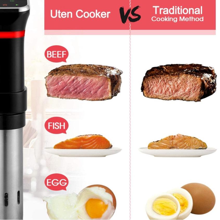 Nerezová Sous Vide vařič LCD Chytrý Mikro-term Vařicí stroj Ponorný cirkulátor Vodotěsný Pomalý vařič ve vakuu