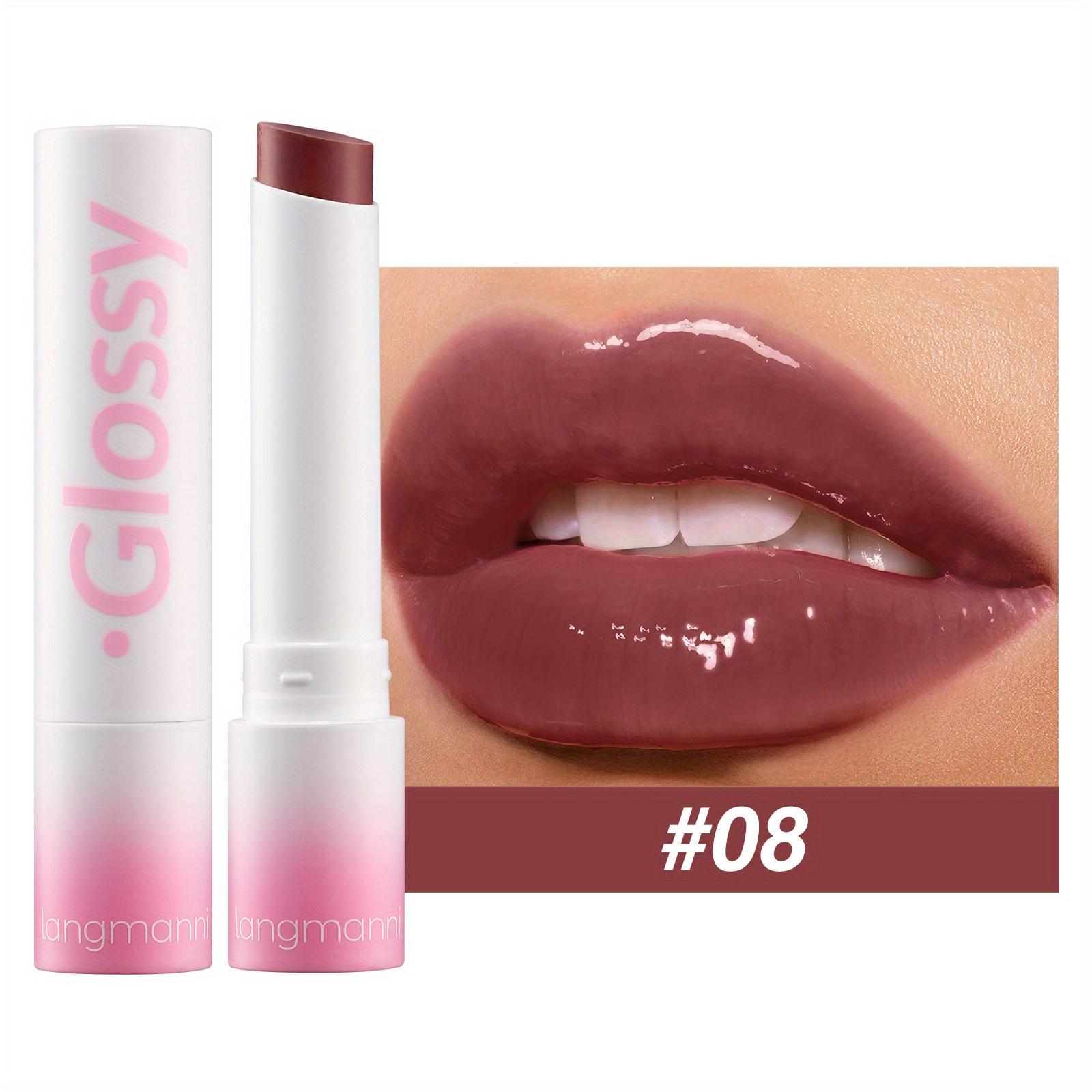 

8 цветов, увлажняющий бальзам для губ, питательный, пухлый, глазурь для губ, уменьшает сухие потрескавшиеся, шелушащиеся губы, желейный бальзам для губ, помады 08#