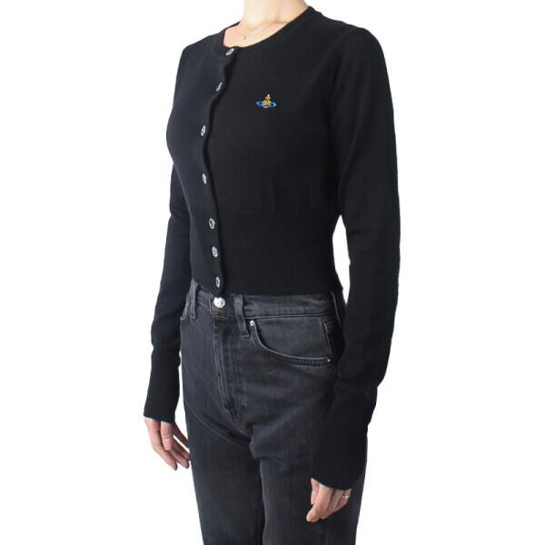 Vivienne WeStwood 25fw Women S Wool Cropped Cardigan 1803002u