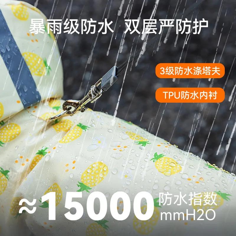 Going Out Poncho Can Lead Small Dog Teddy Bigbear All-inclusive Four-legged Pet Raincoat Rainy Season Walking Dog Pet Clothes