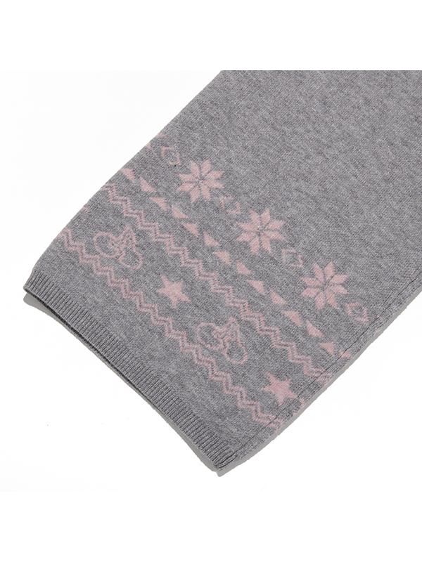 KIRSH Kids Jacquard Knit Pants [Melange Gray]