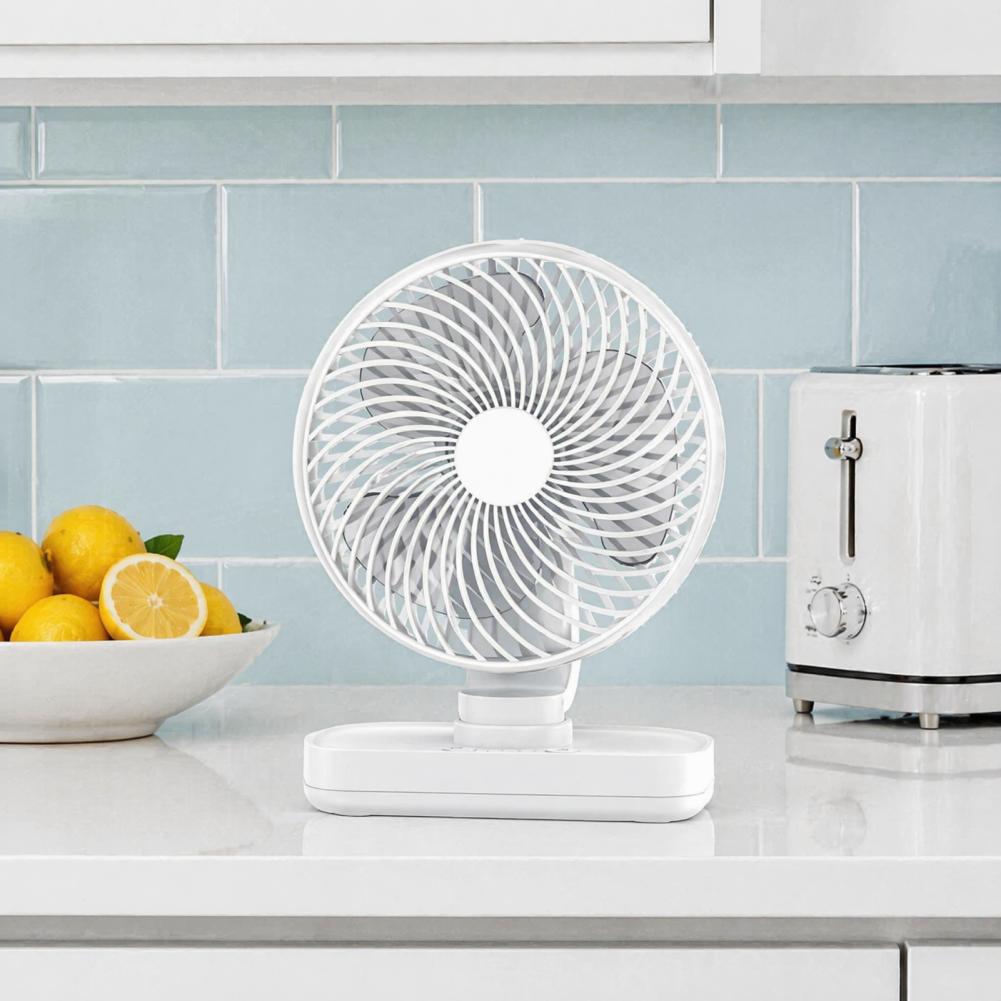 Portable Desk Fan, Small Air Circulating Fan, 3 Speed Quiet Cooling Fan Adjustable Tilt Head For Office Dorm And Kitchen