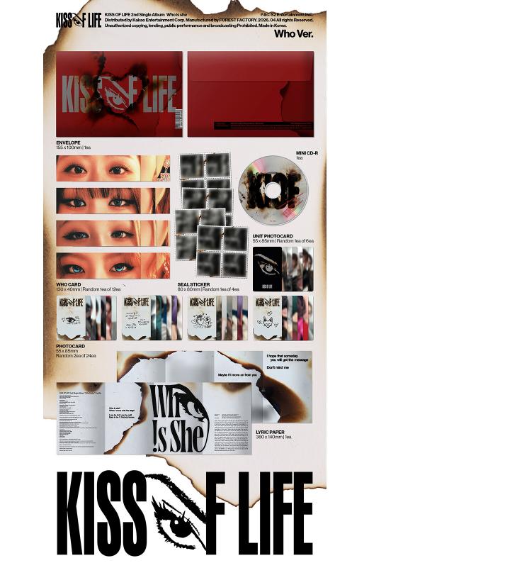 [PRE-ORDER] KISS OF LIFE 2nd Single Album Who Is She (Who Ver.)