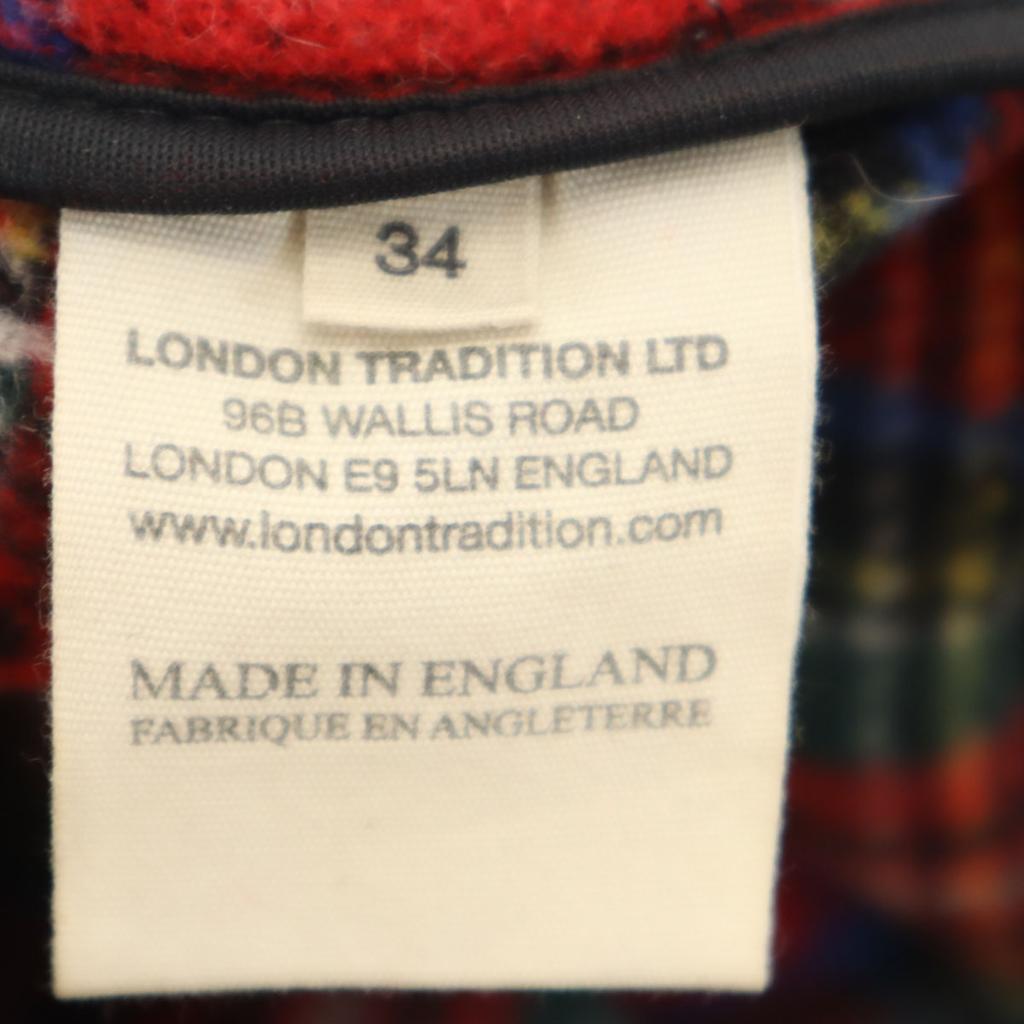 LONDON TRADITION Made In England Wool Blend Duffel Coat 34 Navy Women Used